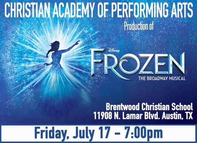 Frozen ticket for Friday, July 17
